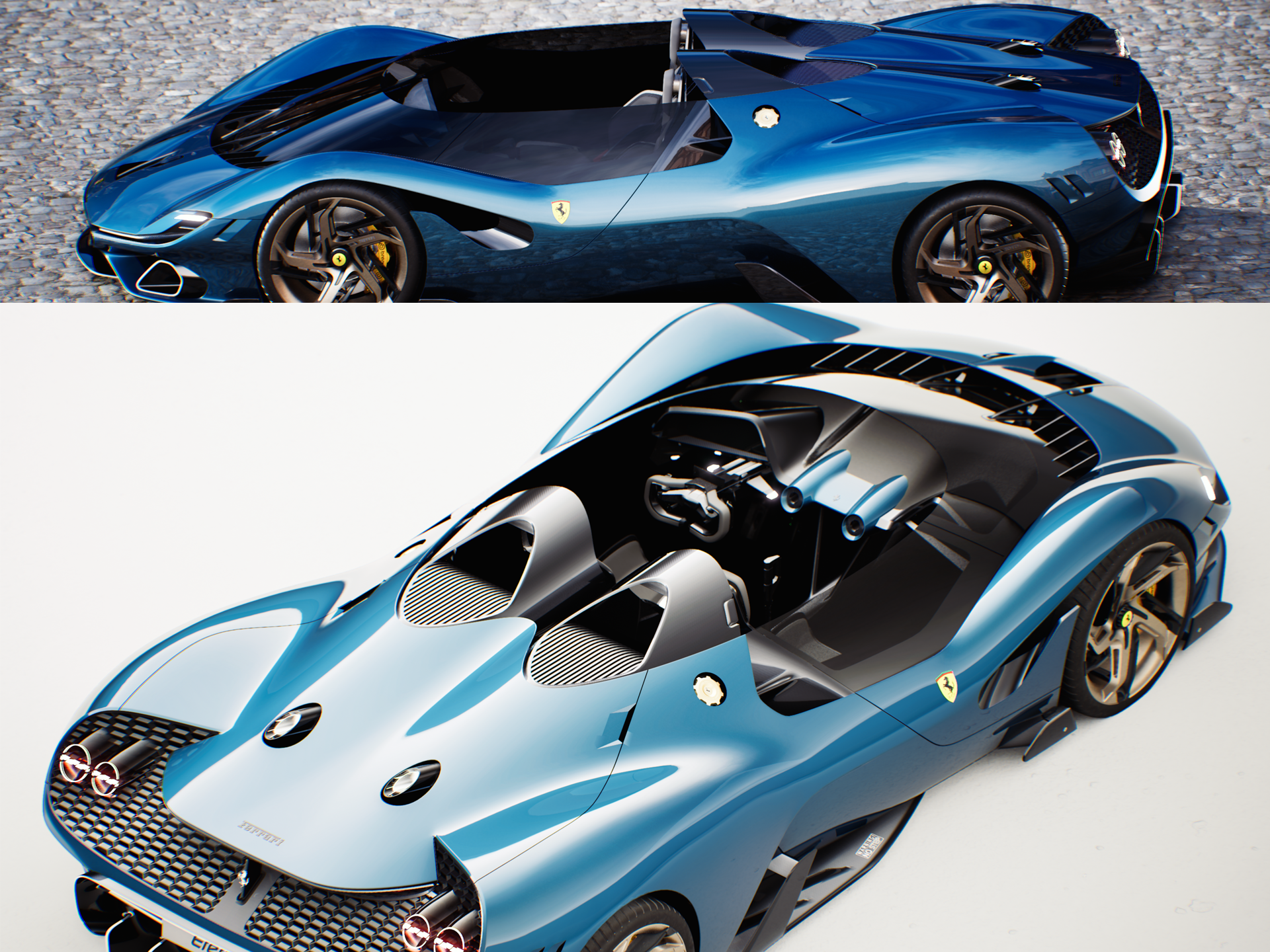 Ferrari Eternita form and lighting visualization