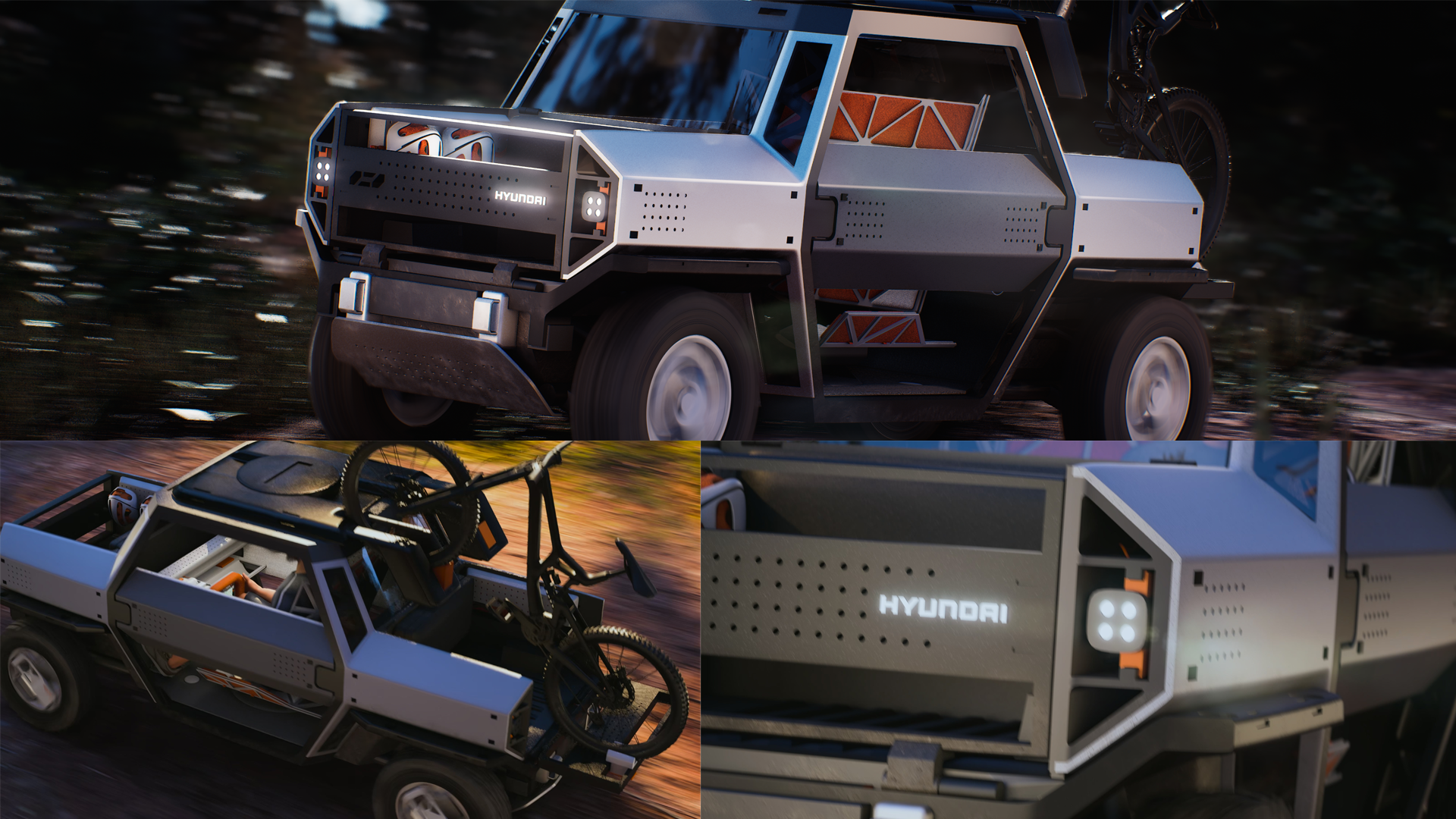 Hyundai MOP modular off-roader visualization